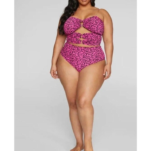 Fashion To Figure Women's Plus Size Bikini Swim TOP ONLY NWT SIZE OX/ X-LARGE - Picture 3 of 12